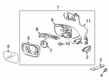 Buick Enclave Side View Mirrors Diagram - 84077035