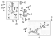 2016 Cadillac XTS Steering Knuckle Diagram - 20998090