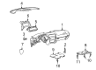 Chevy Dash Panel Vent Portion Covers Diagram - 10410583