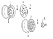 1997 Chevy Camaro Wheel Cover Diagram - 9594562