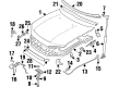 2008 Saturn Astra Hood Cable Diagram - 90191287