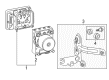 2019 GMC Sierra 3500 HD ABS Control Module Diagram - 84609554