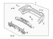 2004 Chevy Aveo Bumper Diagram - 96543143