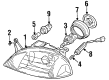 1999 Chevy Metro Forward Light Harness Connector Diagram - 91174069