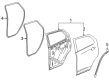 2021 GMC Terrain Weather Strip Diagram - 84769032