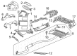 Cadillac XT5 Muffler Hanger Straps Diagram - 11603519