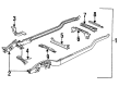 1994 GMC K2500 Suburban Rear Crossmember Diagram - 15529437