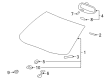 2007 Cadillac XLR Mirror Cover Diagram - 10344791