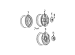 Oldsmobile Bravada Wheel Cover Diagram - 9593402