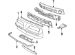 1985 Pontiac J2000 Sunbird Bumper Diagram - 10054945