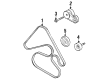 1999 Oldsmobile Intrigue Water Pump Pulley Diagram - 12553861