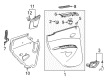 Chevy Spark EV Door Handle Diagram - 95233444