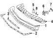 1986 Oldsmobile Calais Bumper Diagram - 22527219