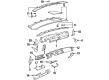 1996 Buick Riviera Dash Panel Vent Portion Covers Diagram - 25627538