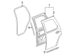 2007 GMC Yukon XL 1500 Door Seal Diagram - 22766375