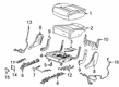 2024 Cadillac XT6 Seat Cushion Pad Diagram - 84750890