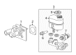 2016 GMC Savana 3500 Brake Master Cylinder Diagram - 19420963