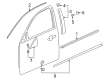 2017 Buick LaCrosse Door Moldings Diagram - 26684986