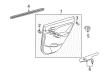 Pontiac Vibe Weather Strip Diagram - 19184170