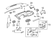 Pontiac G5 Dash Panel Vent Portion Covers Diagram - 15274559