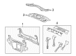 2005 Cadillac CTS Floor Pan Diagram - 15903919