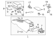 Pontiac Vibe Parking Brake Cable Diagram - 88973995