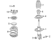 2014 Chevy Traverse Shock Absorber Diagram - 23239955