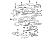 1998 Chevy Lumina Dash Panel Vent Portion Covers Diagram - 10293702