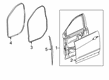 2020 Cadillac XT6 Weather Strip Diagram - 84907196