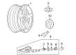 2007 GMC Acadia TPMS Sensor Diagram - 15921013