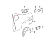 Chevy Monte Carlo Fender Splash Shield Diagram - 19120195