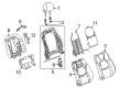 2020 Cadillac CT5 Seat Cushion Pad Diagram - 84776588