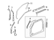 2006 GMC Canyon Weather Strip Diagram - 25904856