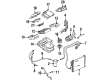 1987 Cadillac Eldorado Radiator fan Diagram - 22098786