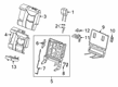 Cadillac XT6 Seat Cushion Pad Diagram - 84719848