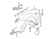 Saturn Fender Splash Shield Diagram - 22623356