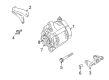 2003 Chevy Tracker Alternator Bracket Diagram - 30024997