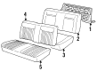 1999 Buick LeSabre Seat Cushion Pad Diagram - 12525383