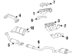 2001 Oldsmobile Intrigue Exhaust Pipe Diagram - 10437909