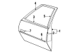 Oldsmobile Firenza Door Moldings Diagram - 20360303