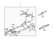 Chevy Avalanche 2500 Front Cross-Member Diagram - 87834852