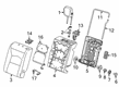 2019 Cadillac XT4 Seat Cushion Pad Diagram - 84596812