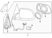 2006 GMC Sierra 2500 HD Side View Mirrors Diagram - 15124827