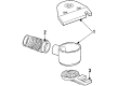 1988 Chevy Cavalier Air Filter Diagram - 25096833