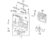 2008 Hummer H2 Door Latch Assembly Diagram - 20785787