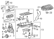 2016 GMC Yukon Oil Pan Gasket Diagram - 12623359