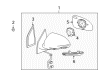 2008 Buick Enclave Side View Mirrors Diagram - 15952800