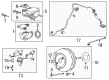 2019 Cadillac XTS Brake Booster Vacuum Hose Diagram - 22813665