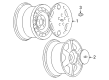 Oldsmobile Wheel Cover Diagram - 9593826