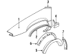 1989 Pontiac Grand Prix Fender Splash Shield Diagram - 12397830